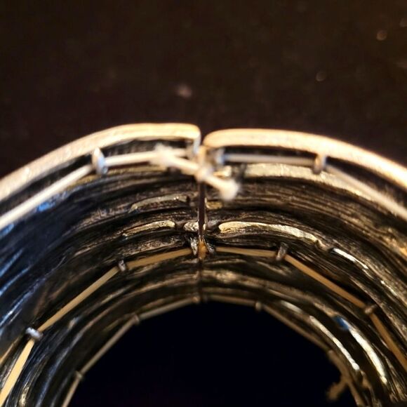 Silver Cuff Bracelet Statement Jewelry NWOT - Picture 4 of 4